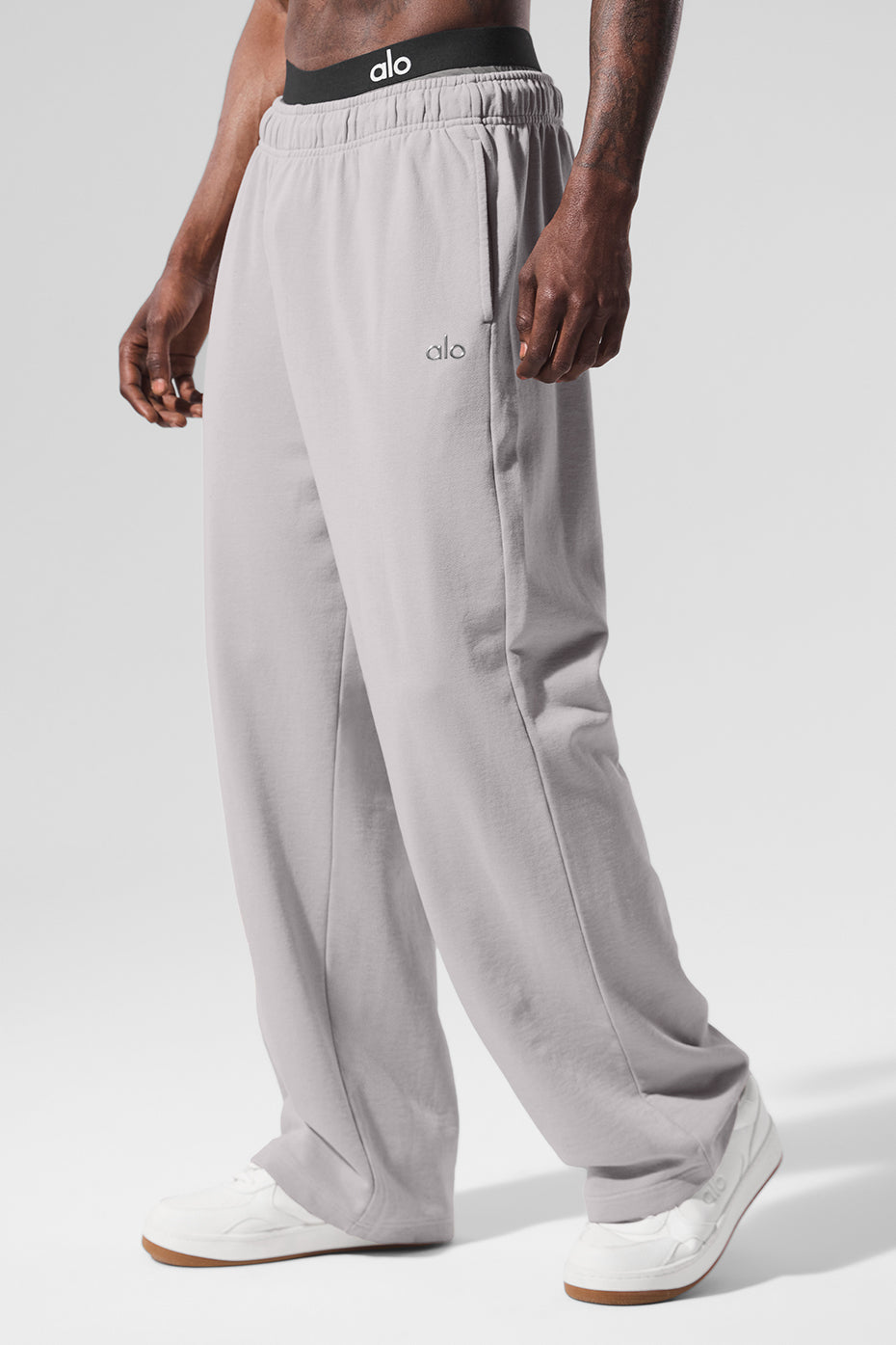 Washed Accolade Straight Leg Joggers — Grey Sky Wash