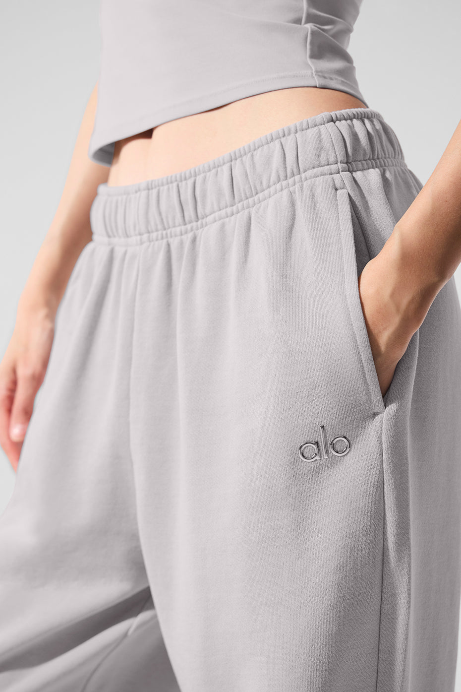 Washed Accolade Straight Leg Joggers — Grey Sky Wash