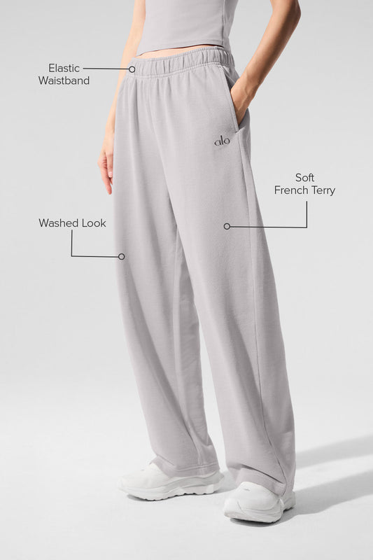 Washed Accolade Straight Leg Joggers — Grey Sky Wash