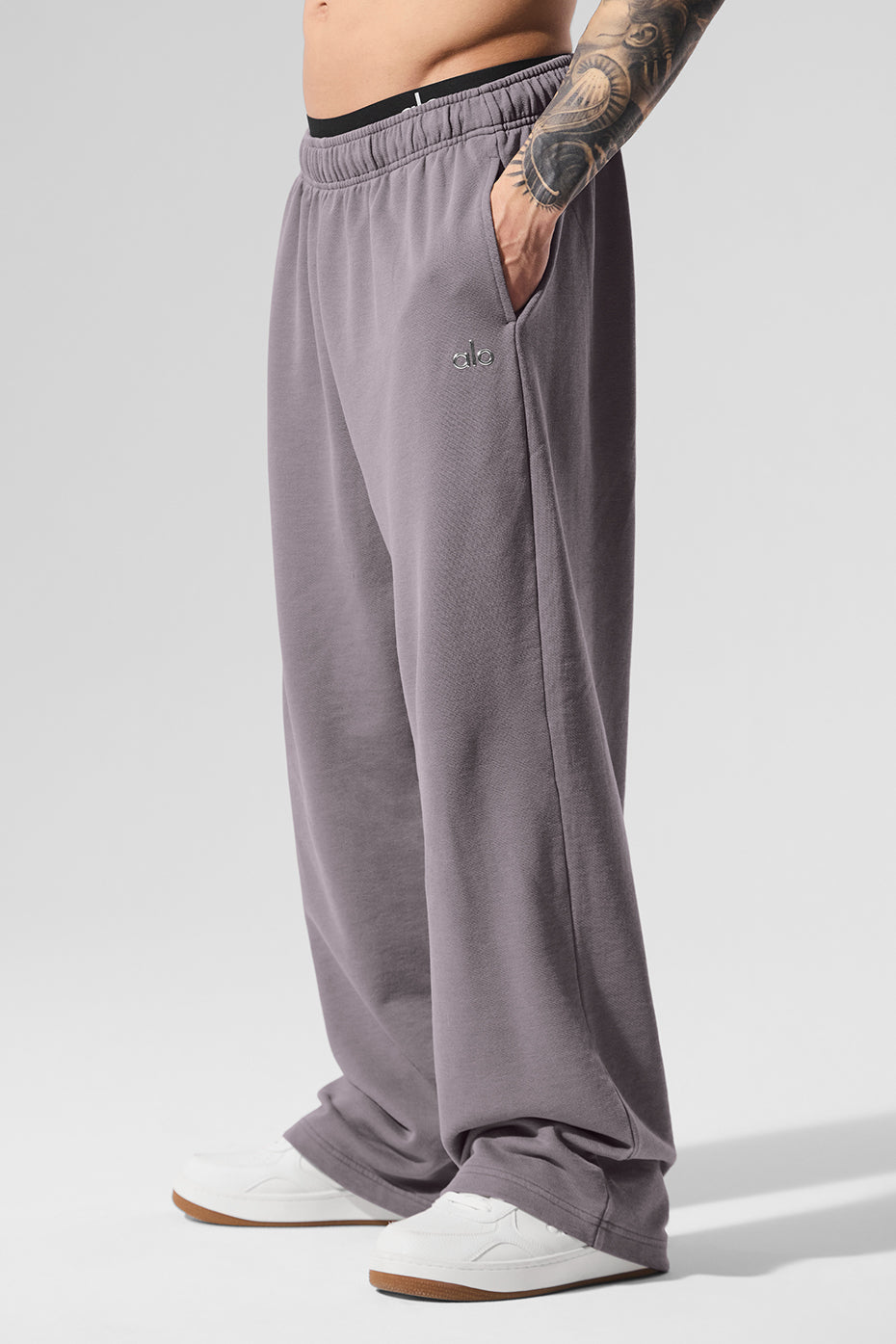 Washed Accolade Straight Leg Joggers — Cool Grey Wash