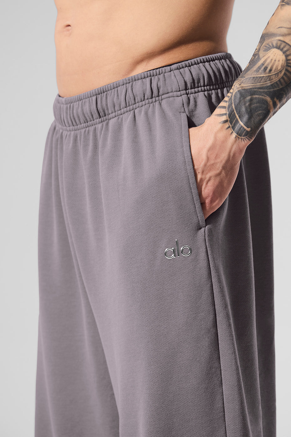 Washed Accolade Straight Leg Joggers — Cool Grey Wash