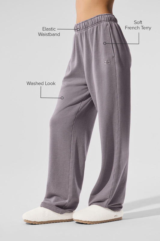 Washed Accolade Straight Leg Joggers — Cool Grey Wash