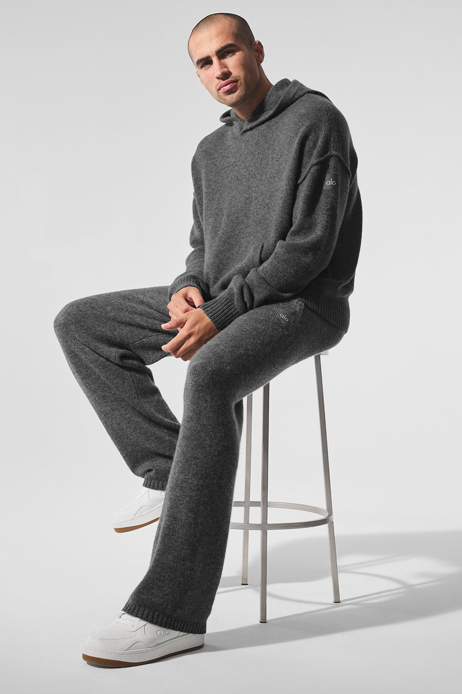 New Class Cashmere Joggers — Platinum Grey