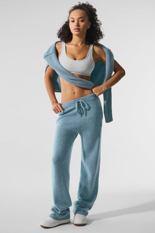 New Class Cashmere Joggers — Celestial Blue Granite Heather