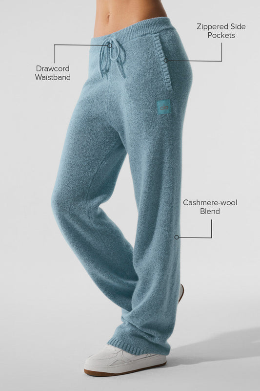 New Class Cashmere Joggers — Celestial Blue Granite Heather