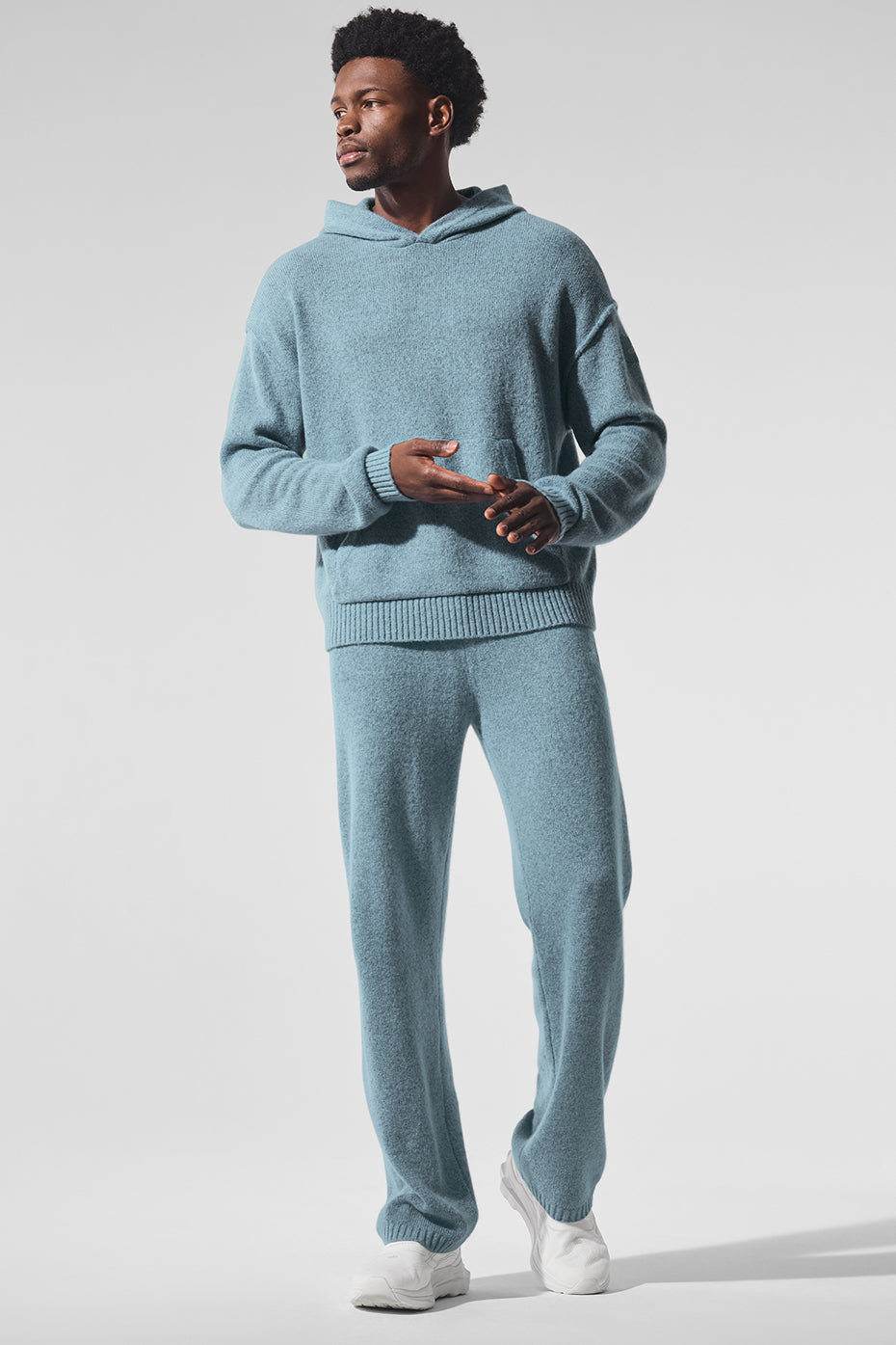New Class Cashmere Joggers — Celestial Blue Granite Heather