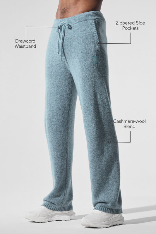 New Class Cashmere Joggers — Celestial Blue Granite Heather
