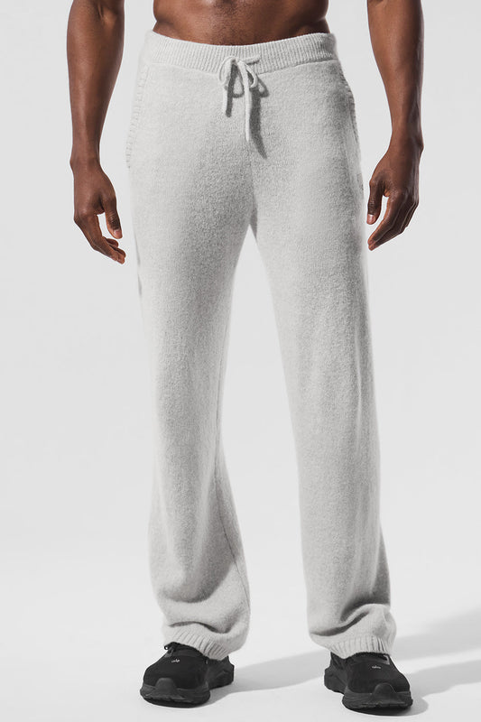 New Class Cashmere Joggers — Pearl Grey Heather