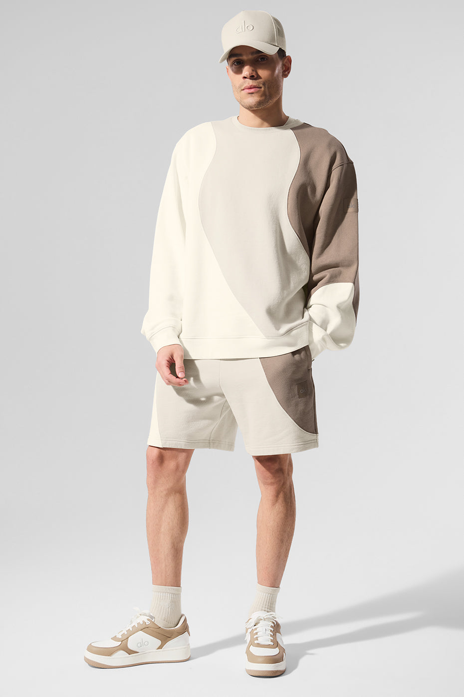 7" Make Waves Shorts — Ivory/Bone/Gravel