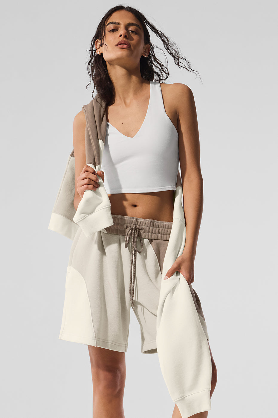7" Make Waves Shorts — Ivory/Bone/Gravel