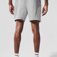 7" Make Waves Shorts — Athletic Heather Grey Tonal