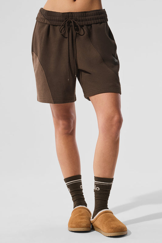 7" Make Waves Shorts — Espresso Tonal