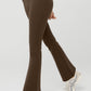 Airbrush High Rise 7/8 Bootcut Leggings — Espresso