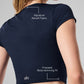 Alosoft Crop Finesse Shorts‑Sleeve — Navy