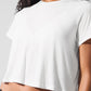 Cropped All Day Shorts‑Sleeve — White