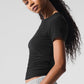 Ribbed Sea Coast Tee — Black