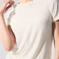 Ribbed Sea Coast Tee — Ivory