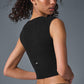 Snuggle Up Sweater Shorts‑Sleeve — Black