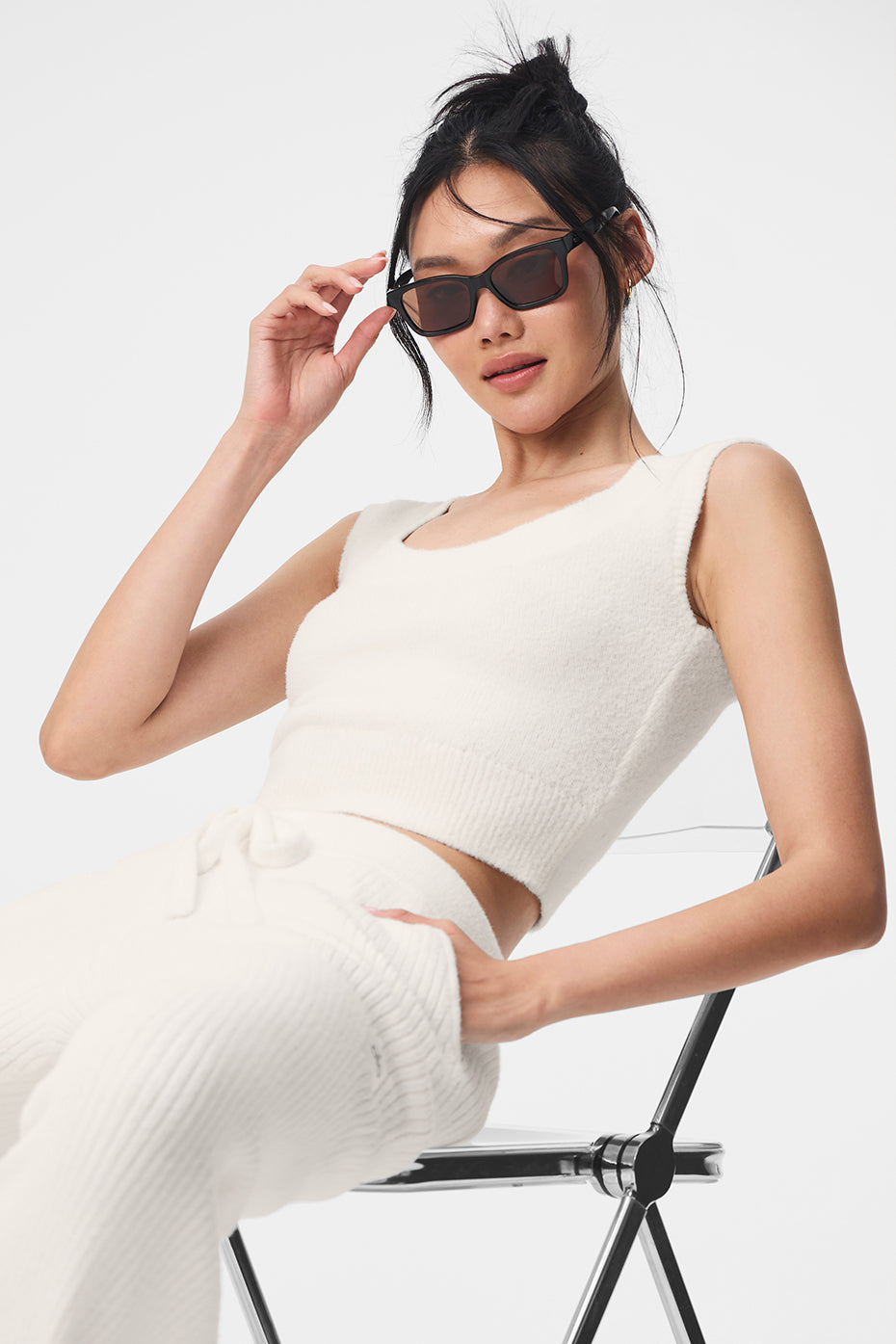 Snuggle Up Sweater Shorts‑Sleeve — Ivory