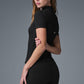 Ribbed Mesmerize Shorts‑Sleeve — Black
