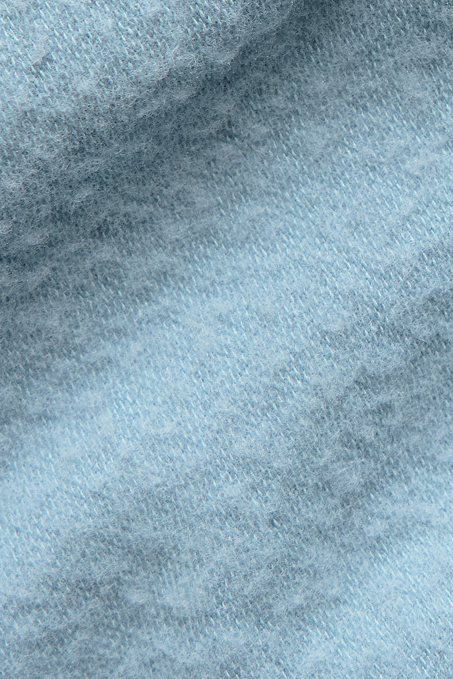 Seamless Winter Warm Plush Cropped Shorts‑Sleeve — Celestial Blue
