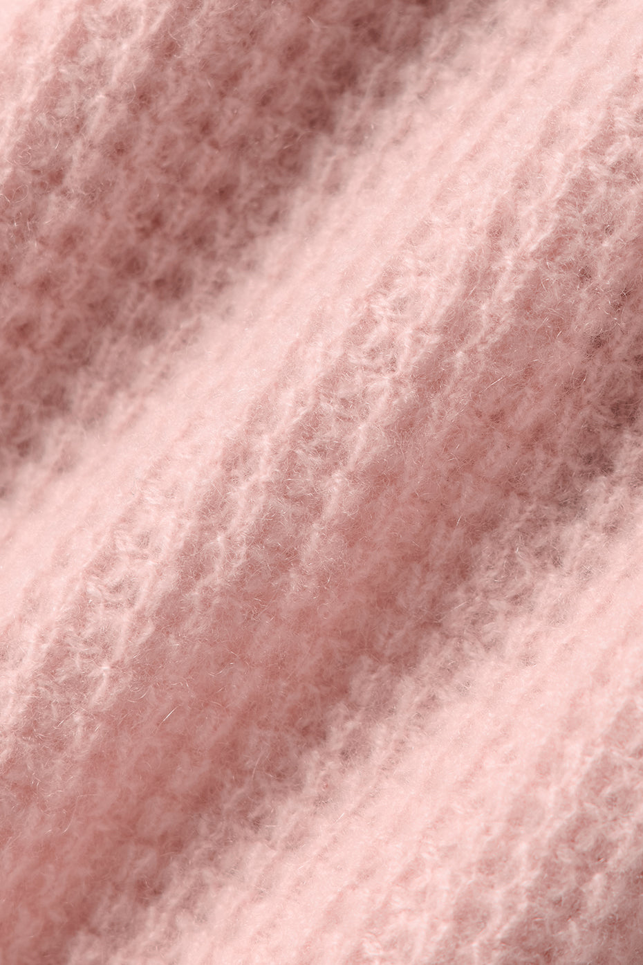 Cashmere Plush Waffle Polo Tee — Pink Quartz