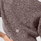 Marl Sweater Shorts‑Sleeve — Mushroom Marl