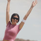 SculptSoft Precision Fit Shorts‑Sleeve Top — Pink Wild Rose