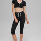 Airbrush Race Pace Shorts‑Sleeve — Black/White