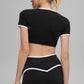 Airbrush Race Pace Shorts‑Sleeve — Black/White