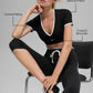 Airbrush Race Pace Shorts‑Sleeve — Black/White