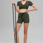 Airbrush Race Pace Shorts‑Sleeve — Green Olive/Black