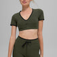 Airbrush Race Pace Shorts‑Sleeve — Green Olive/Black