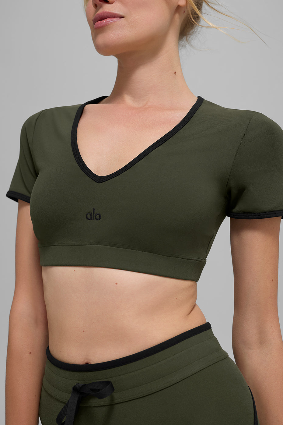 Airbrush Race Pace Shorts‑Sleeve — Green Olive/Black