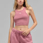 Aspire Tank Top — Pink Wild Rose/White