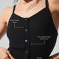 Sheer Cashmere Tank Top — Black