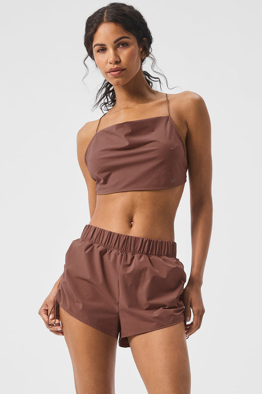 Cropped Megastar Tank Top — Chestnut