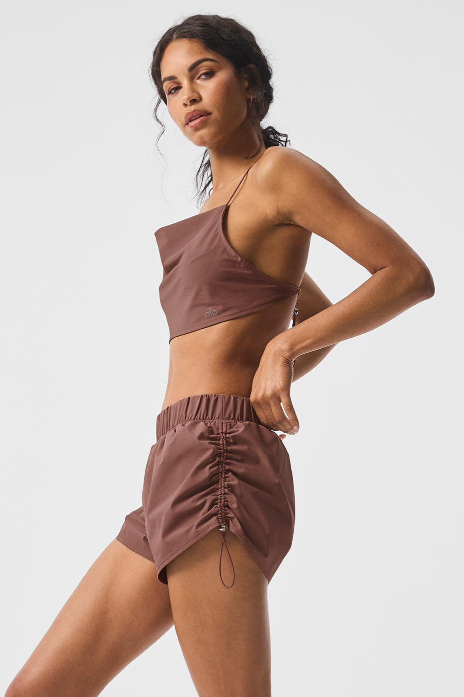Cropped Megastar Tank Top — Chestnut