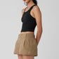 Goddess Ribbed Go — To Tank Top — Black