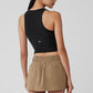 Goddess Ribbed Go — To Tank Top — Black