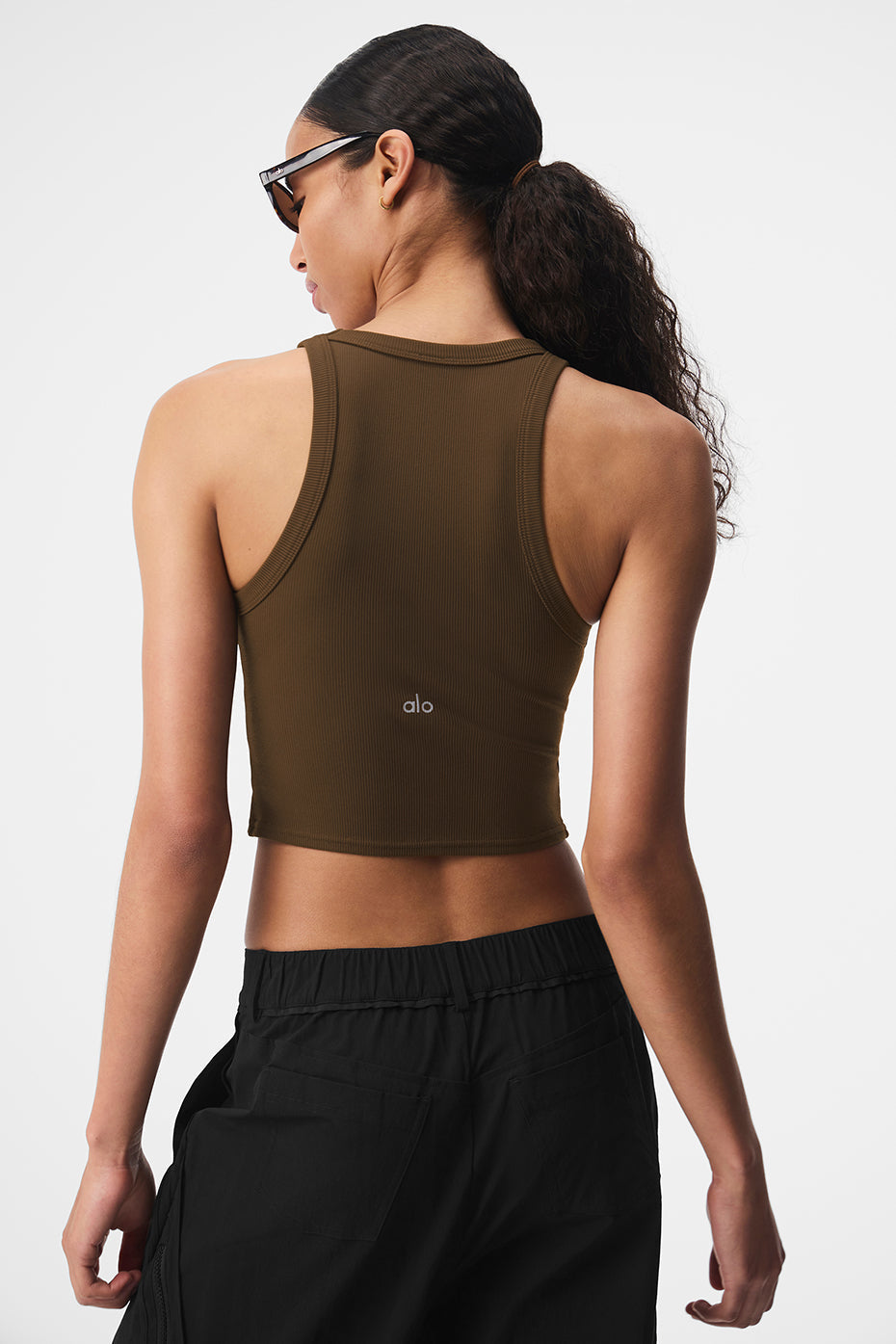 Goddess Ribbed Go — To Tank Top — Espresso