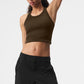 Goddess Ribbed Go — To Tank Top — Espresso