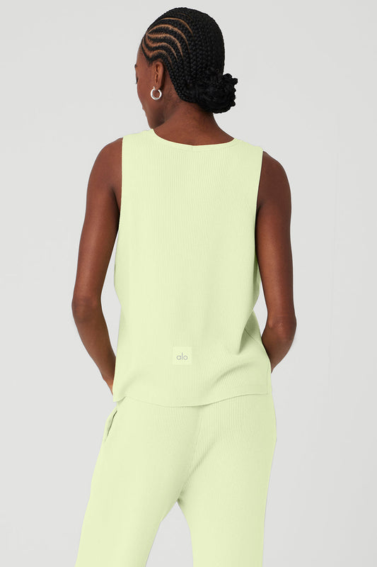 Knit Salana Tank Top — Iced Green Tea