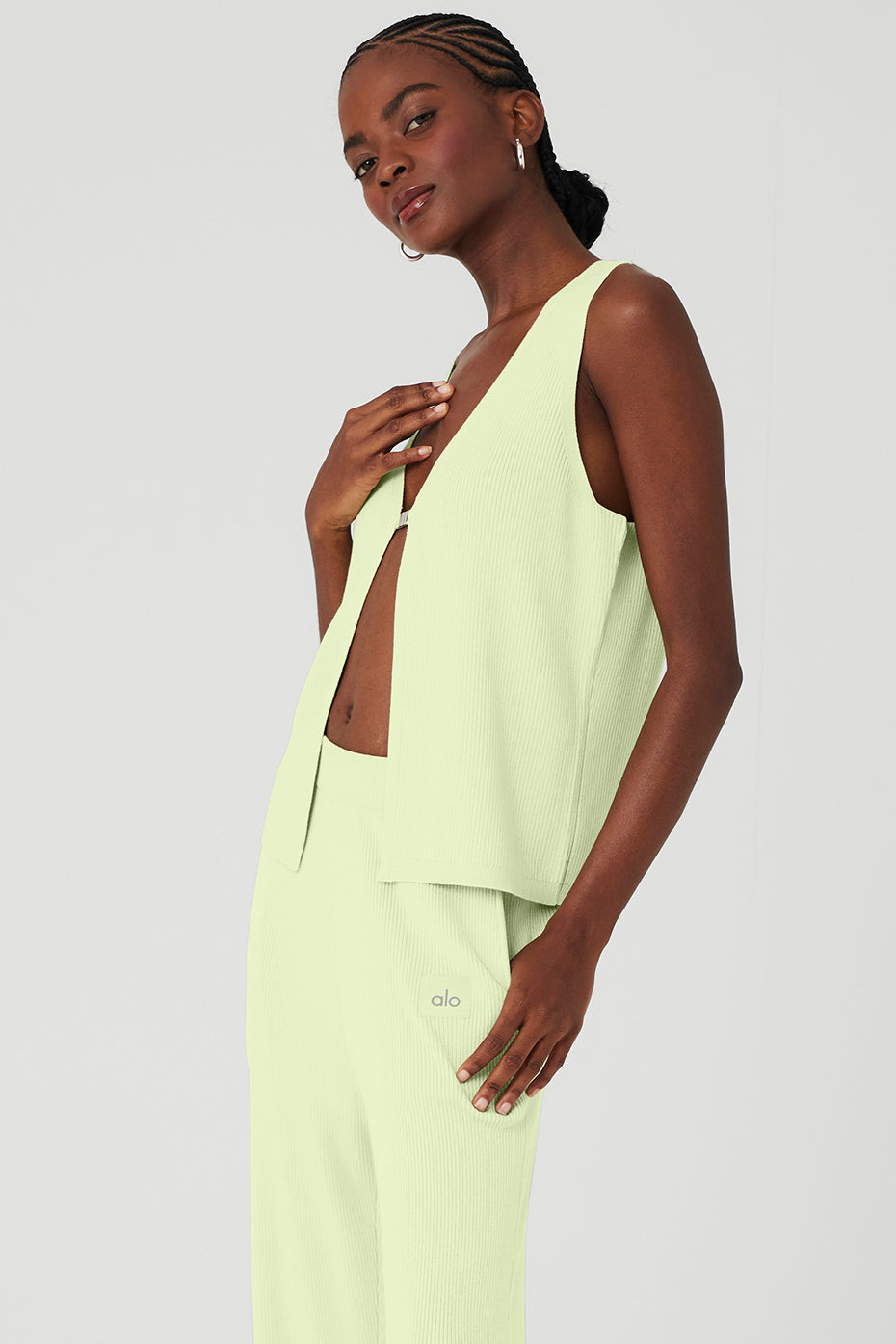 Knit Salana Tank Top — Iced Green Tea