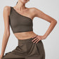 Mesh Sheer Illusion Tank Top — Olive Tree