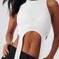Wellness Rib Flaunt Tank Top — White
