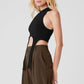 Wellness Rib Flaunt Tank Top — Black
