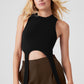 Wellness Rib Flaunt Tank Top — Black
