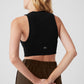 Wellness Rib Flaunt Tank Top — Black
