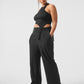 Alosoft Ribbed Revelation Tank Top — Black